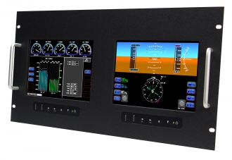 8.4” Dual LCD - Rugged Rack Mount Monitor
