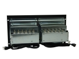 8 In Dual LCD - Rugged Rack Mount Monitor with buffered Loop-thru Video Output